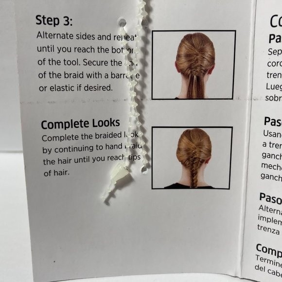 Vidal Sassoon Hair Styling Braiding Tool Set of 2 - Picture 10 of 13